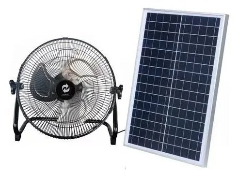 VENTILADOR 16 SOLAR RECARGABLE LITIO CAPO